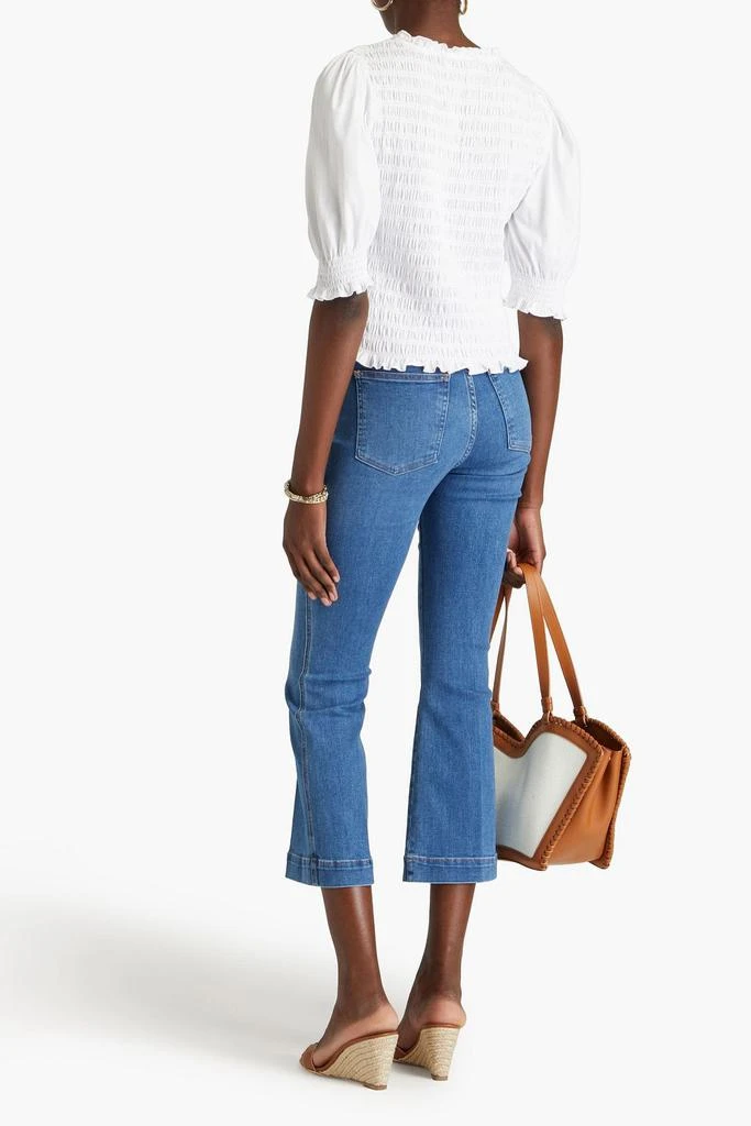 VERONICA BEARD Carson high-rise kick-flare jeans 3