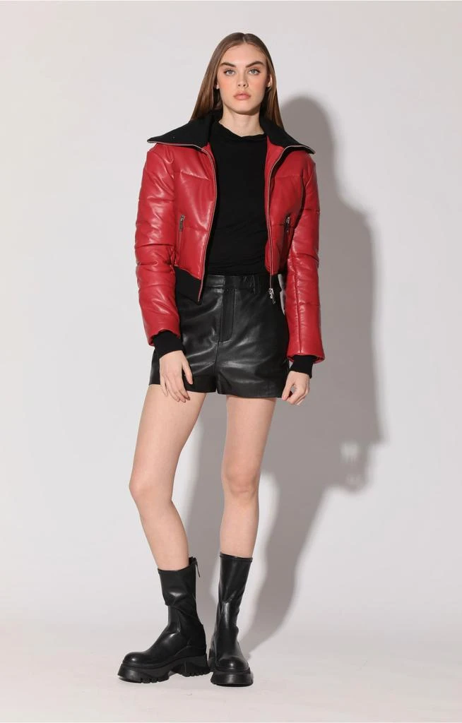 Walter Baker Laylah Jacket, Red - Leather 3