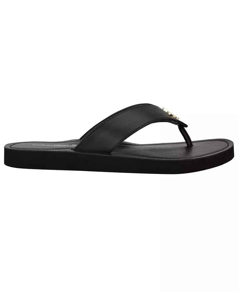 Calvin Klein Women's Jaimze Logo Thong Sandals