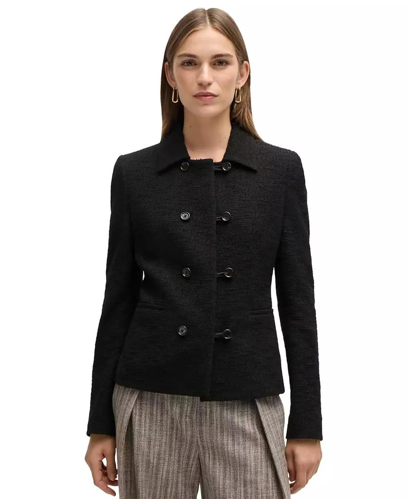 Hugo Boss Women’s Extra-Slim-Fit Tweed Jacket 1