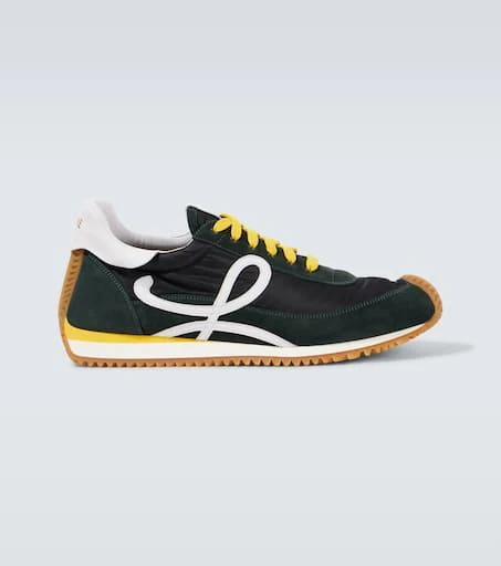 Loewe Flow Runner 2.0 suede-trimmed sneakers 1