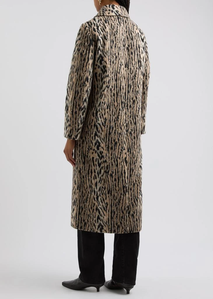 Rixo Milly leopard-print faux fur coat 3