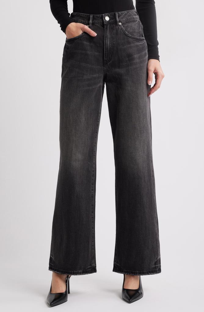 PURPLE BRAND/Twisted Baggy ジーンズ PURPLE BRAND Twisted High Waist Wide Leg Baggy Jeans