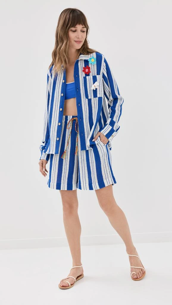 MIRA MIKATI Crochet Flower Long Sleeved Shirt 4