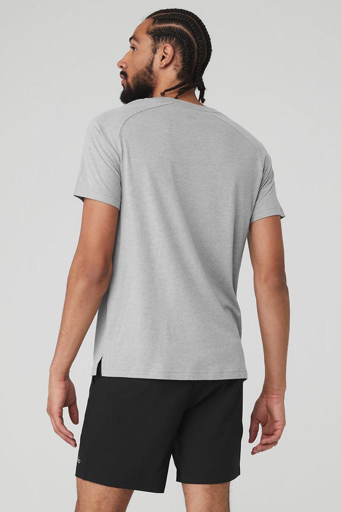 Alo Triumph Raglan Tee - Athletic Heather Grey