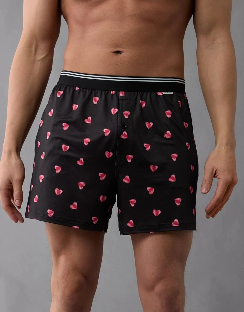 AE AEO Men's Valentine's Day Hearts Ultra Soft Pocket Boxer Short 1