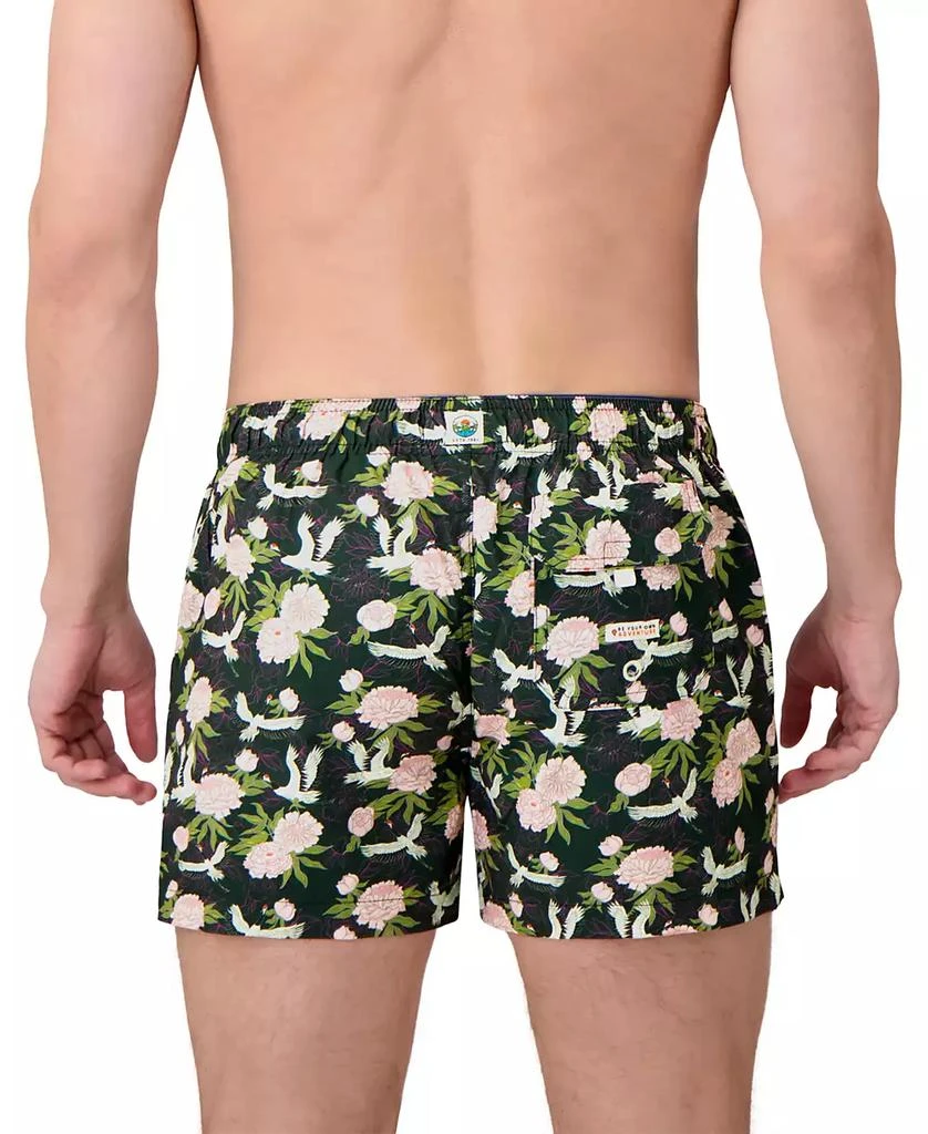 Sunset and Vines Men's Floral Woven Swim Trunks 3