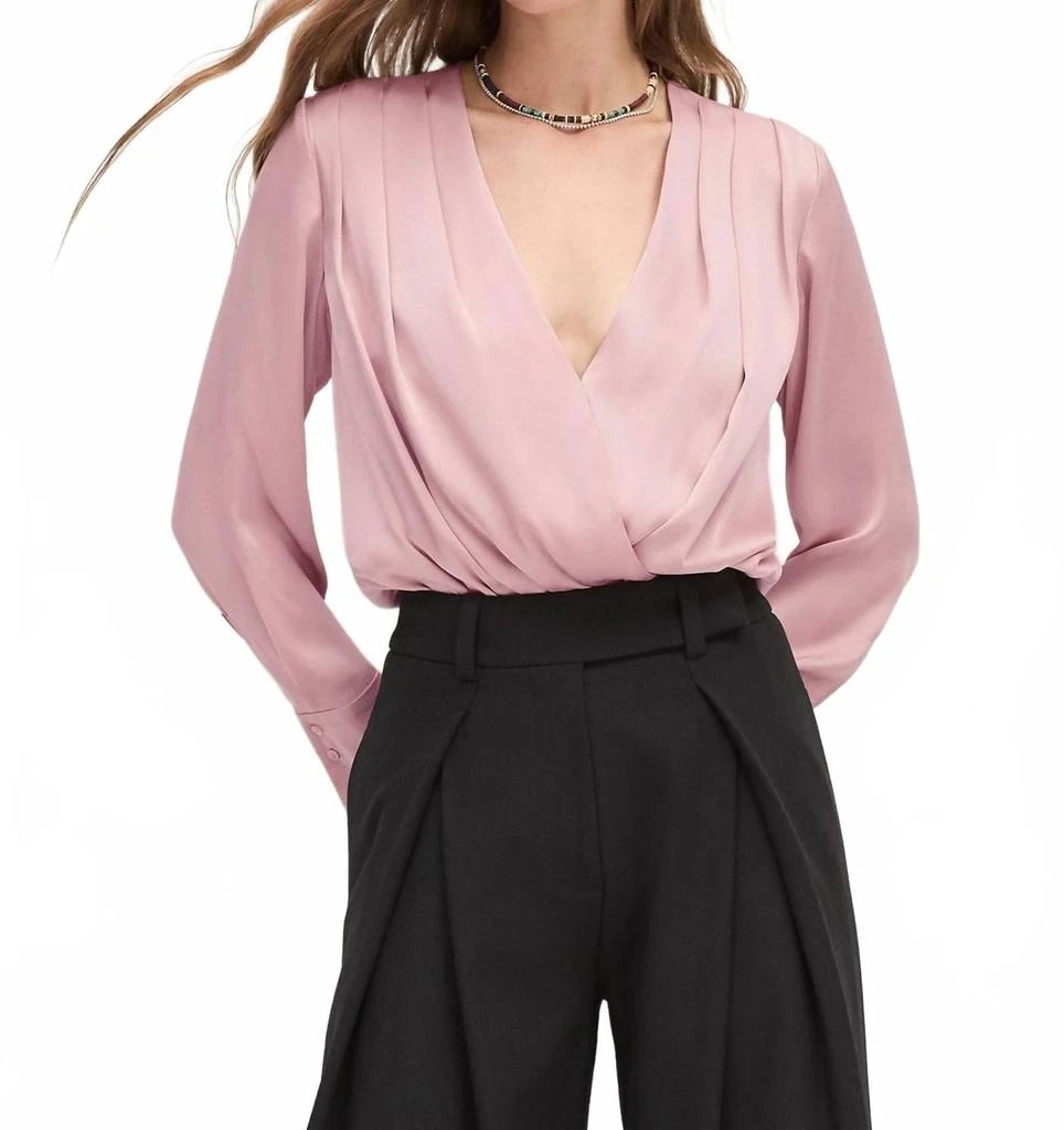 Favorite Daughter The Date Blouse In Whimsical Rose