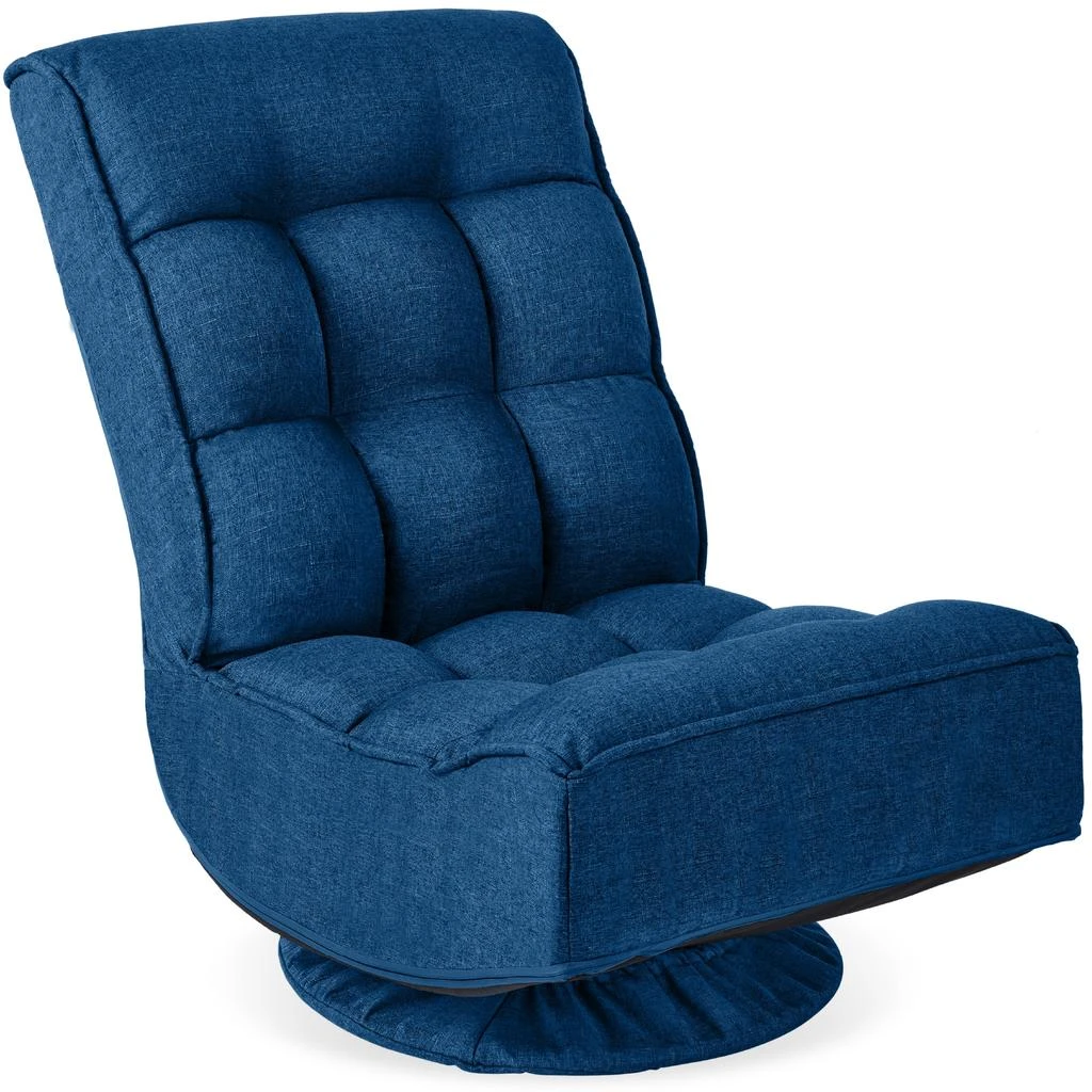 Best Choice Products Folding Floor Gaming Chair for Home, Office w/ 360-Degree Swivel, 4 Positions 9