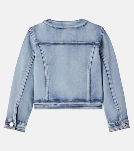 MONNALISA Embroidered denim jacket 2