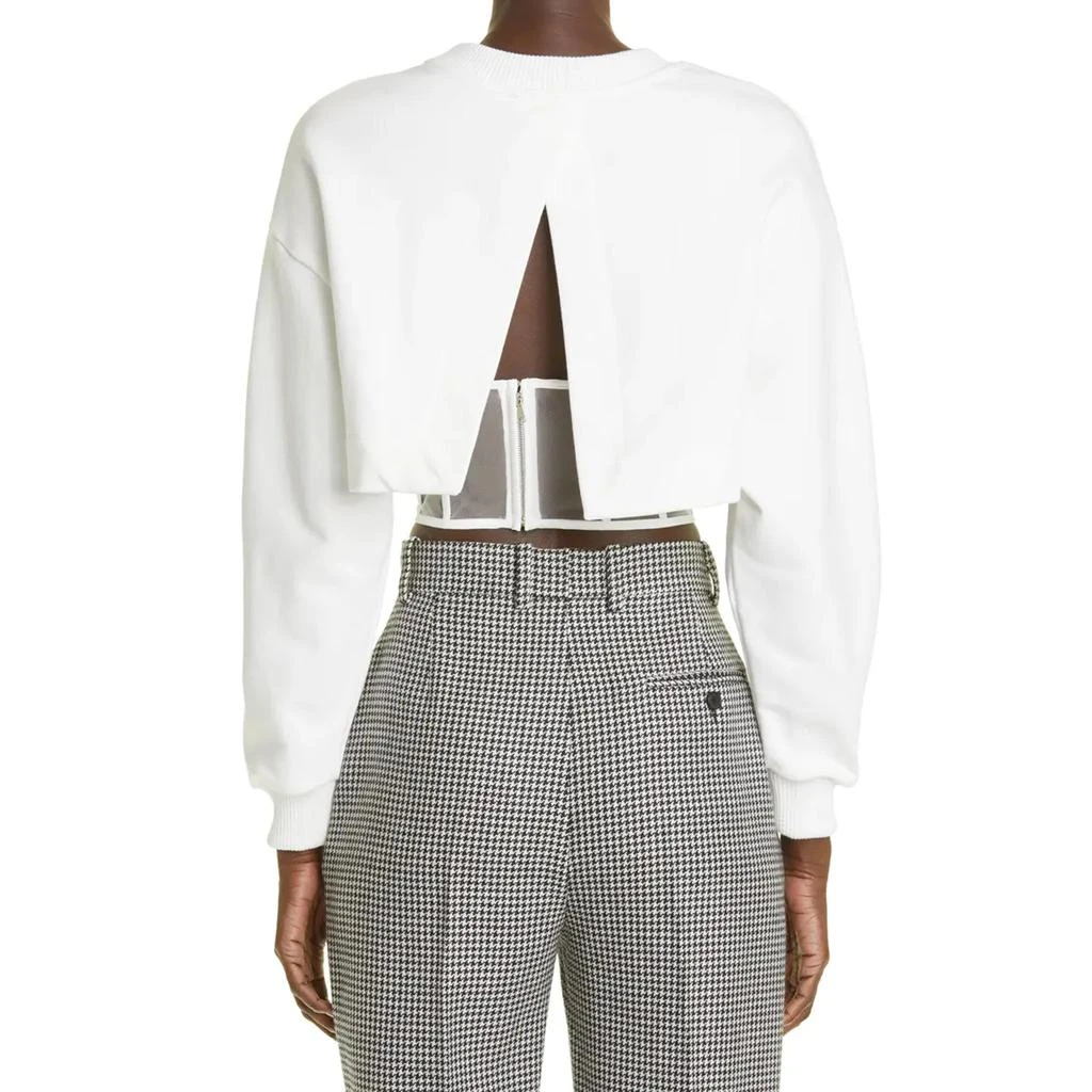 ALEXANDER MCQUEEN Alexander Mcqueen Cropped Corset Sweatshirt 3