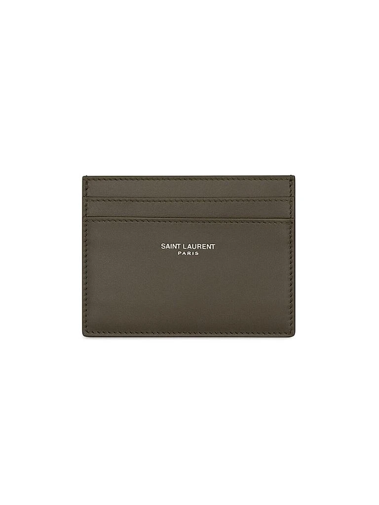 Yves Saint Laurent Card Case in Smooth Leather
