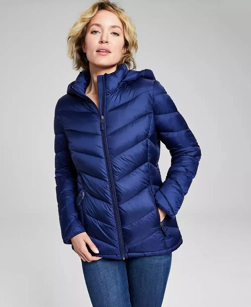 Charter Club Women's Packable Hooded Puffer Coat, Created for Macy's 1