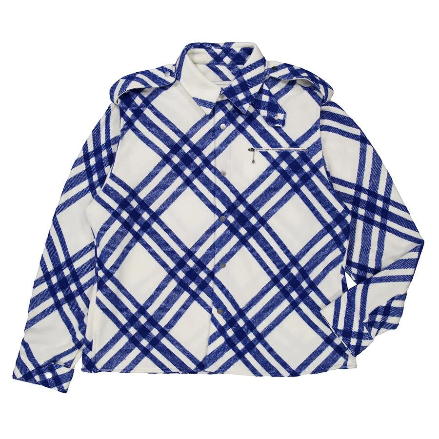 Burberry Check Pattern Buttoned Up Shirt 1