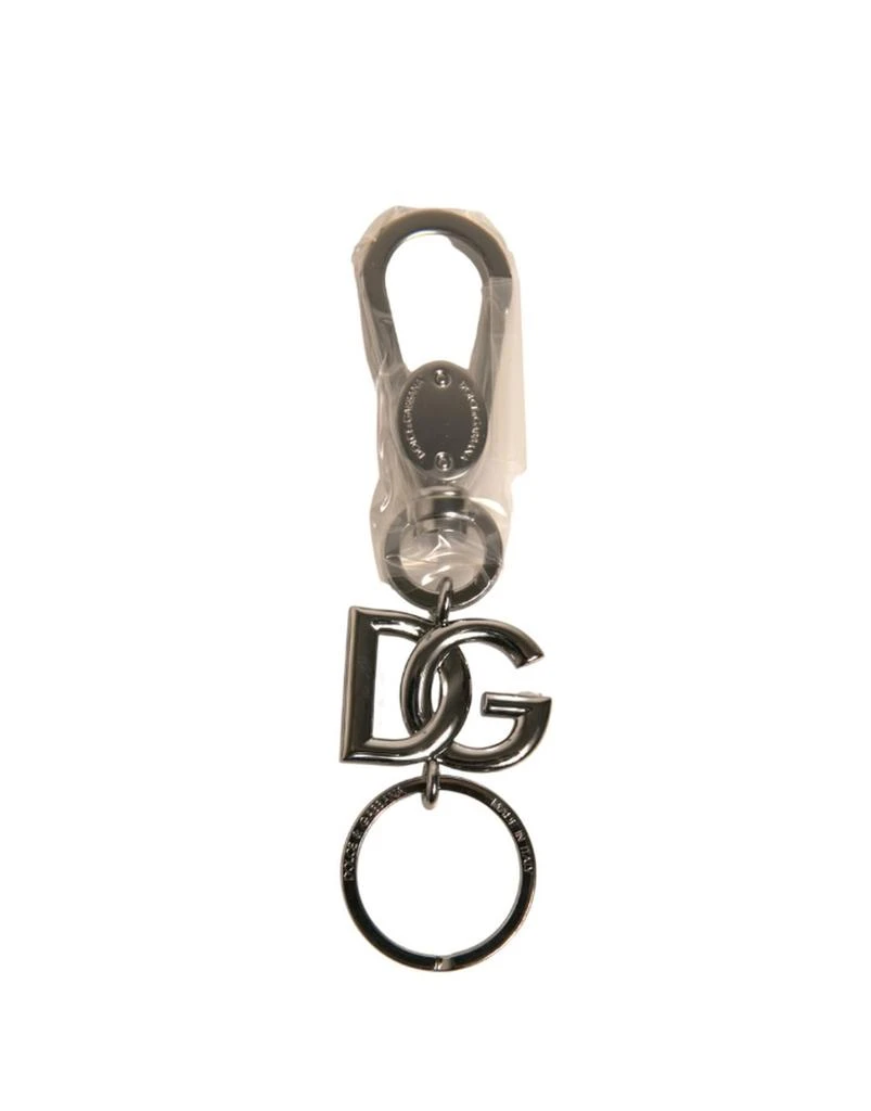 Dolce 
Gabbana Brass DG Logo Keychain Metal Ring Women
s Keyring