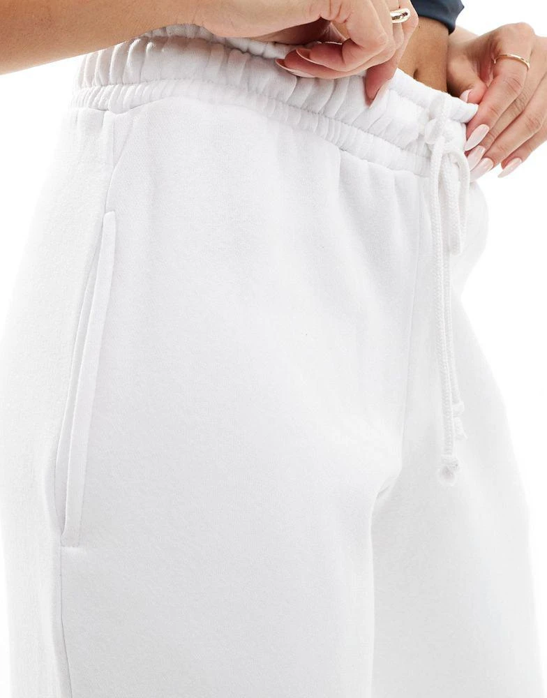 Missyempire Missyempire exclusive drawstring detail wide leg jogger co-ord in white 4