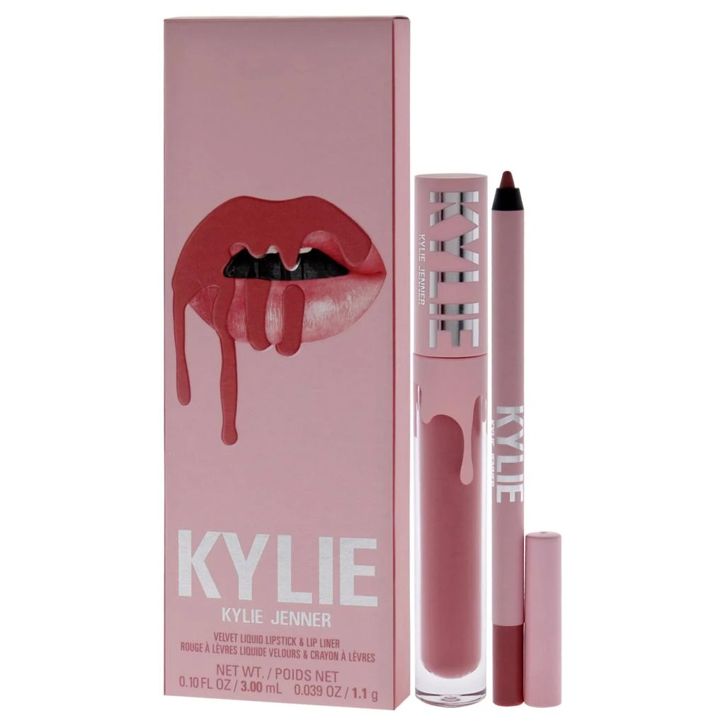 Kylie Cosmetics Velvet Lip Kit - 305 Harmony by  for Women - 2 Pc 0.10oz Velvet Liquid Lipstick, 0.039oz Lip Liner 4
