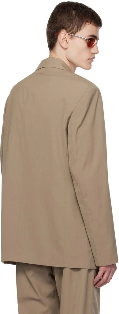 Acne Studios Taupe Double-Breasted Blazer 3
