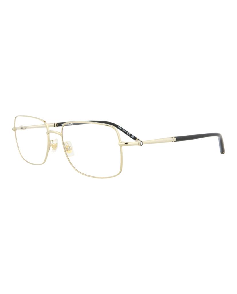 MontBlanc Square-Frame Metal Optical Frames