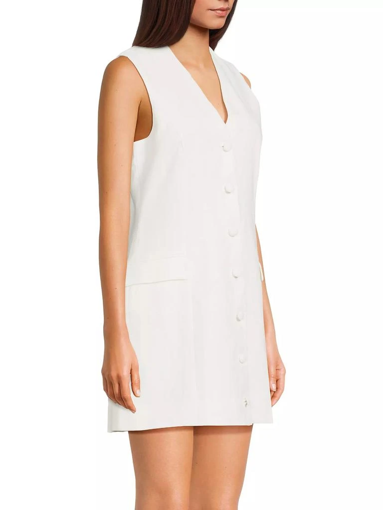 Faithfull the Brand Eloise Linen Button-Front Minidress 4
