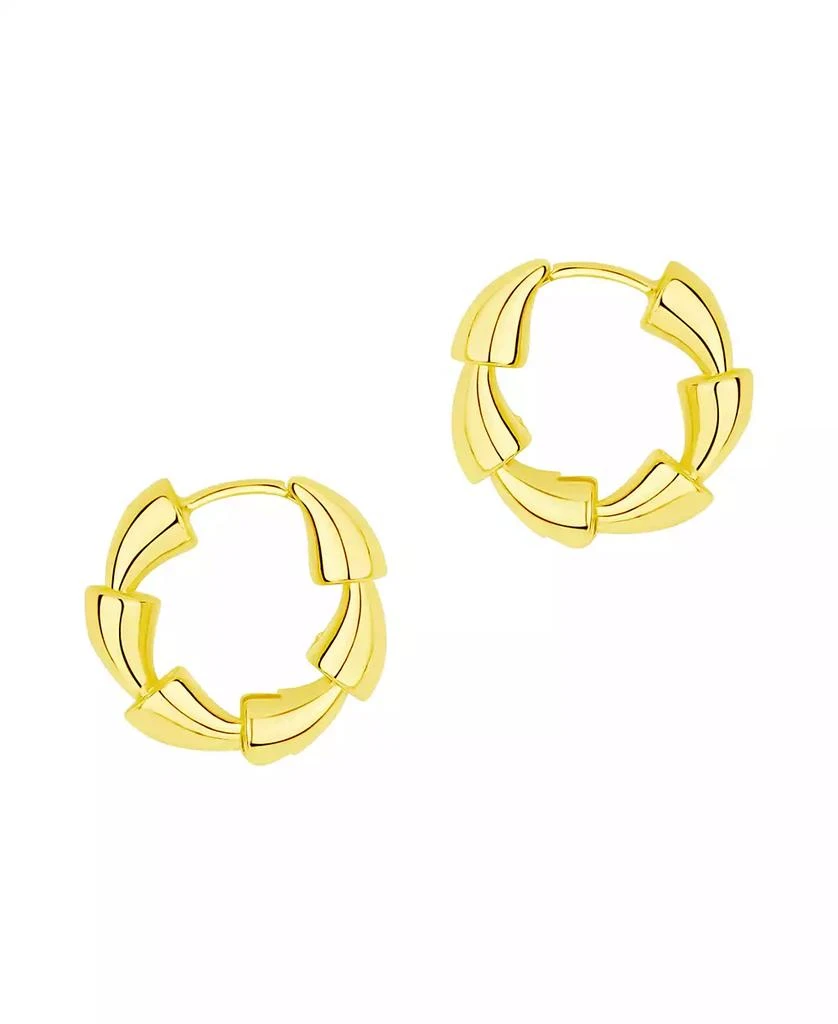 And Now This Graduated Point Hinged Hoop Earrings 2