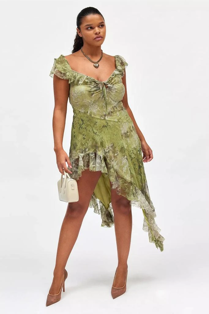 Urban Outfitters UO Hyacinth Lace Spliced Midi Dress 1