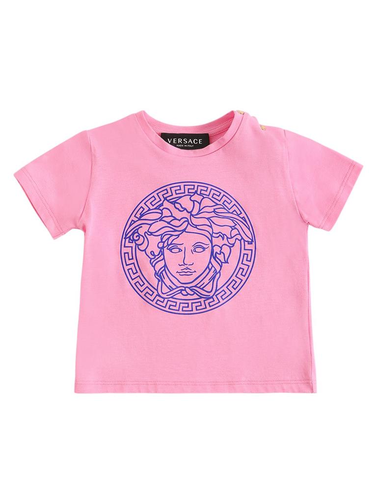 VERSACE Medusa Print Cotton Jersey T-shirt