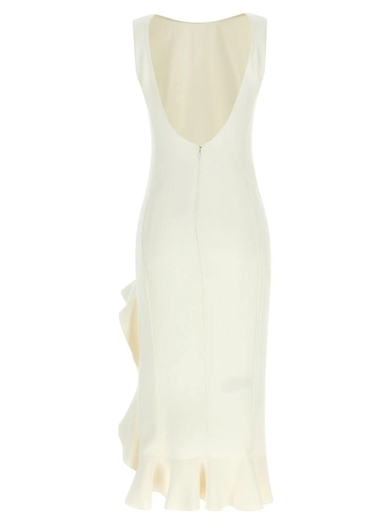 strapless open back dress Slim-fit midi dress with jewel strap main image 0