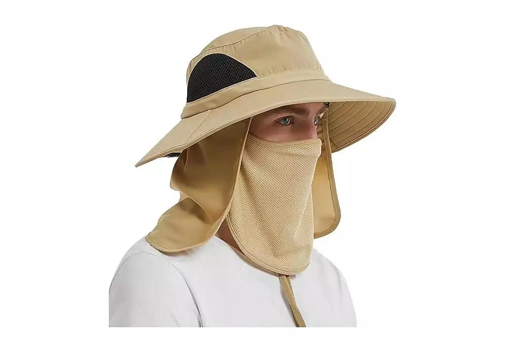 MULTIJOY Wide Brim Sun Hat, UPF 50+ UV Protection Waterproof Packable Bucket Hat for Men 
Women, Go Fishing Hiking Beach