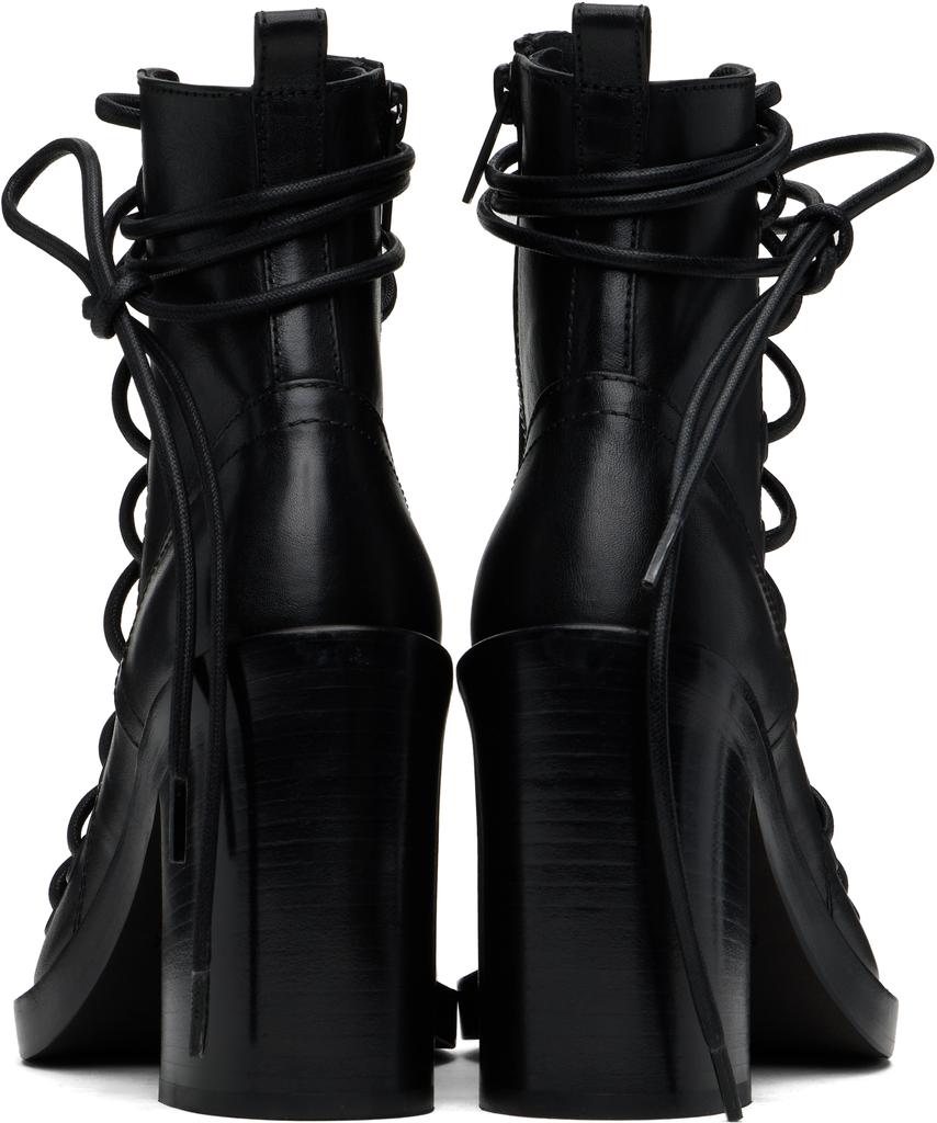 Black Bernardina Lace-Up Heeled Sandals – On Sale Now with Up to