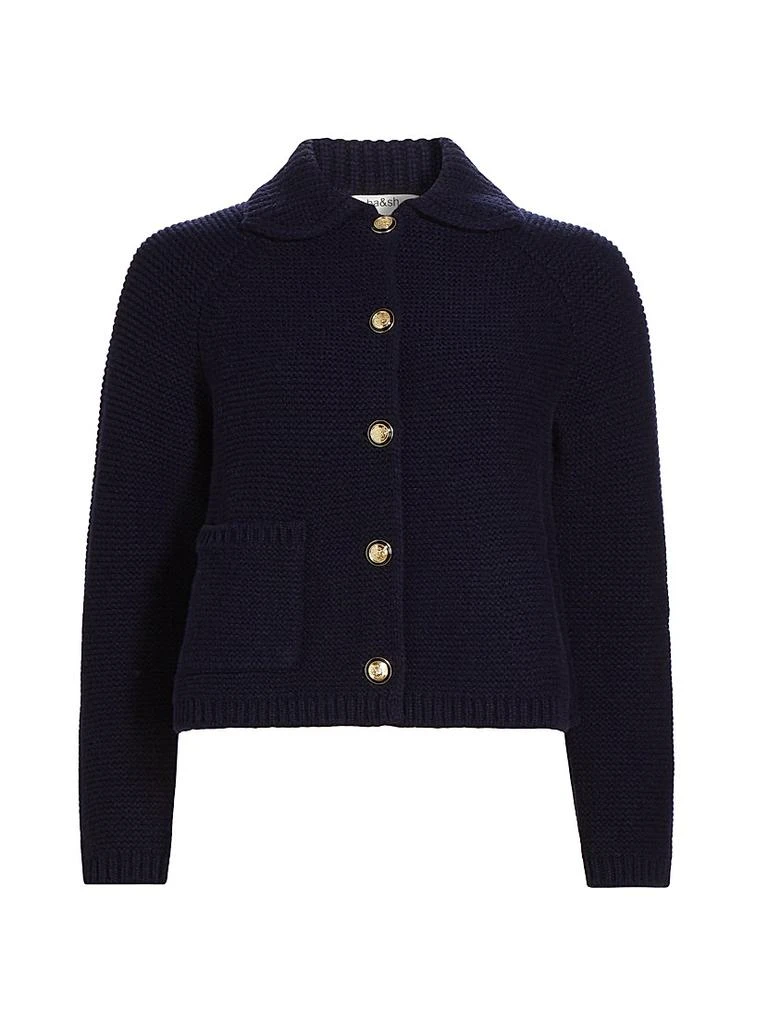 ba&sh Gabriel Wool-Blend Knit Cardigan 1