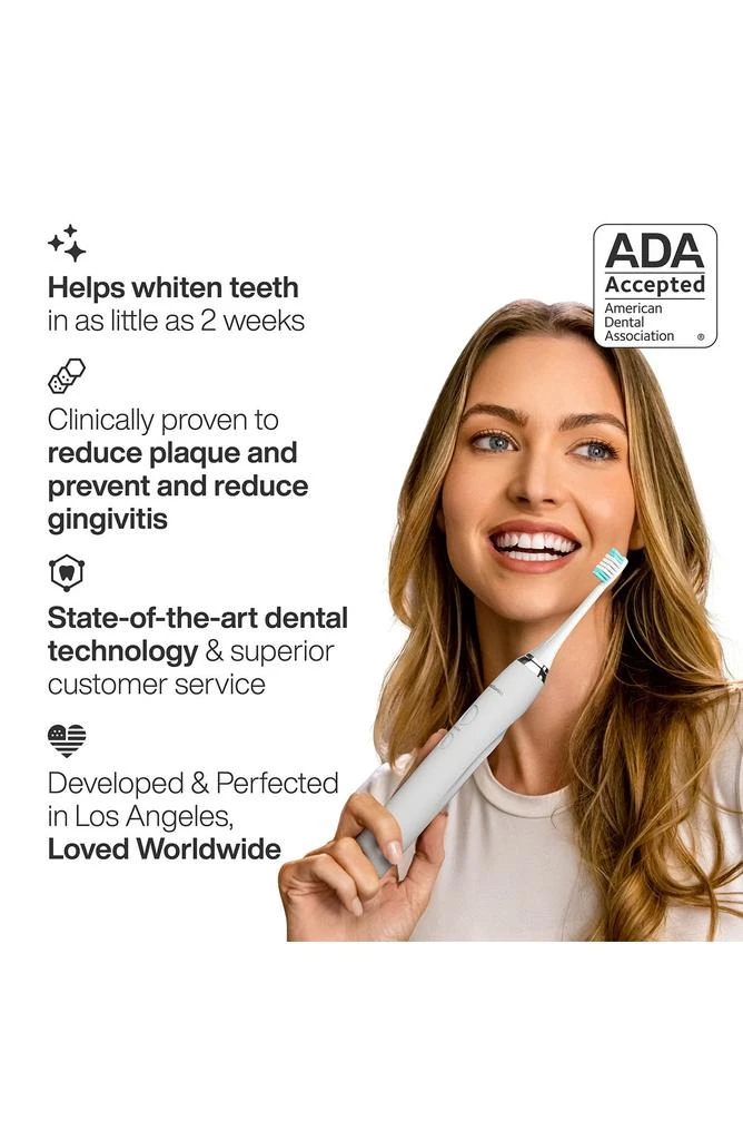 AquaSonic Vibe Series Ultra-Whitening Toothbrush & Aqua Flosser Set 6