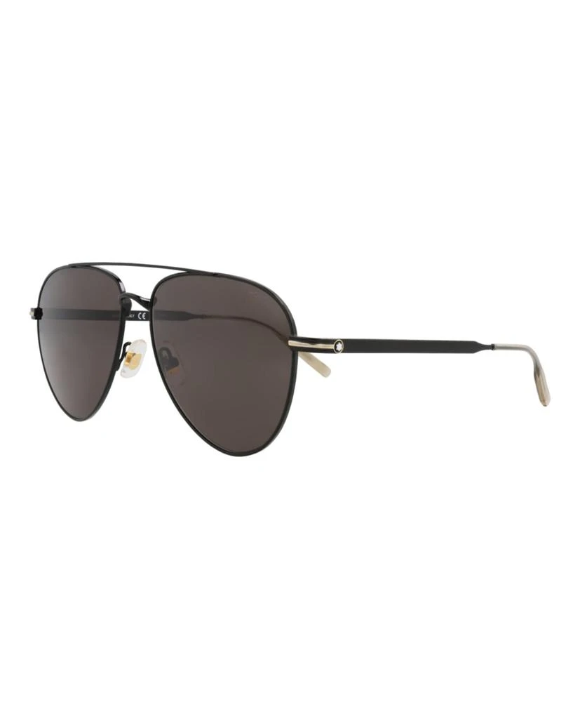 MontBlanc Aviator-Frame Metal Sunglasses 2