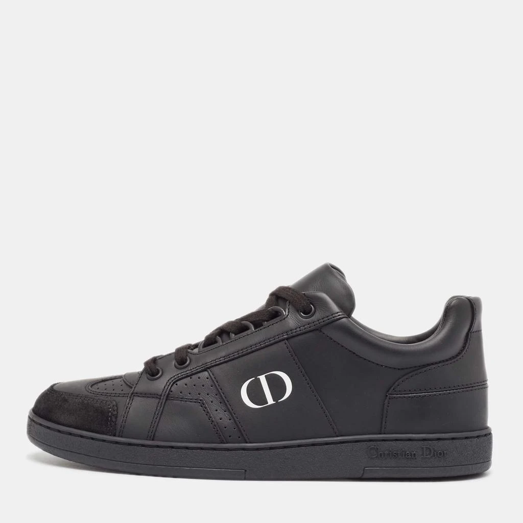 Dior Dior Black Leather and Suede Low Top Sneakers Size 36 1