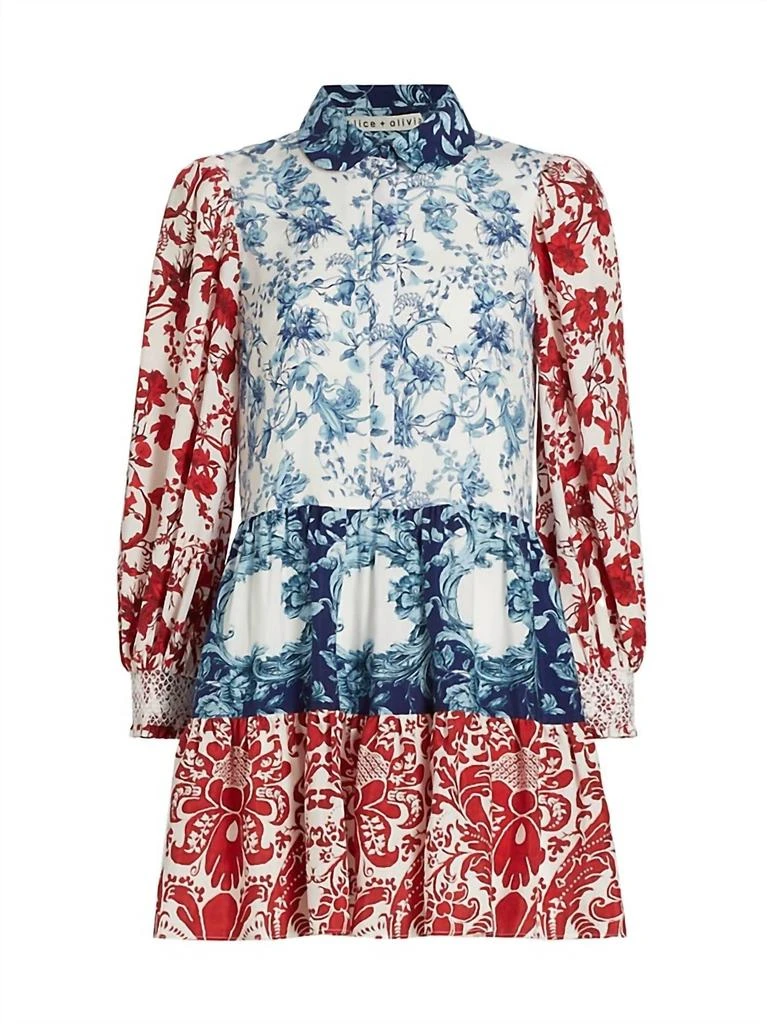 Alice + Olivia Alice + Olivia - Paulie Tiered Dress 4