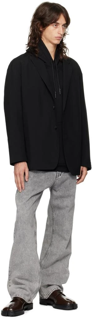 n.hoolywood Black Drawstring Hoodie 4