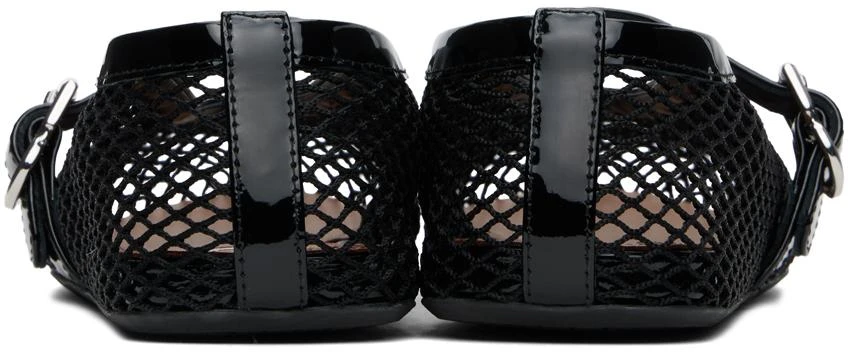 Alaïa Black Fishnet Ballerina Flats 2