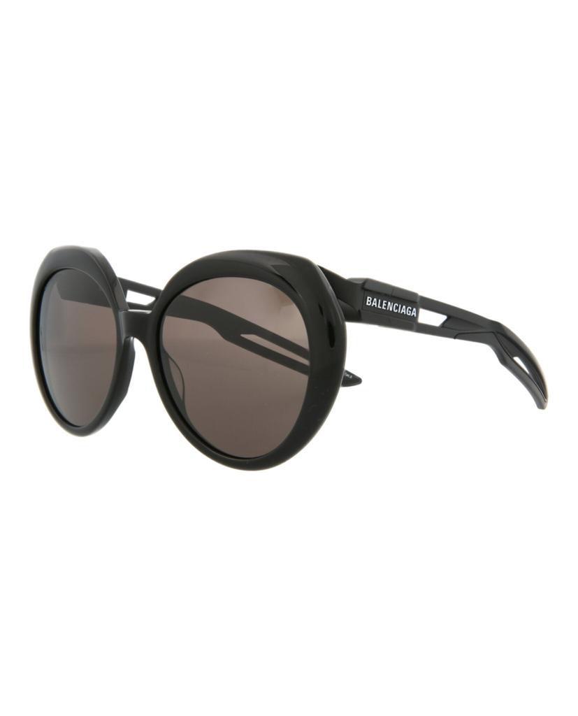 Balenciaga Oval-Frame Acetate Sunglasses
