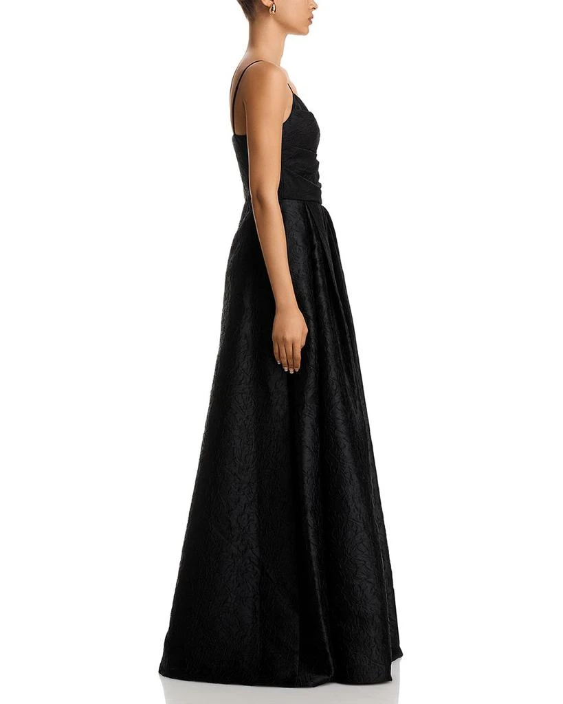 Black Halo Women's Cayetana Textured Gown - Black - Size 12
