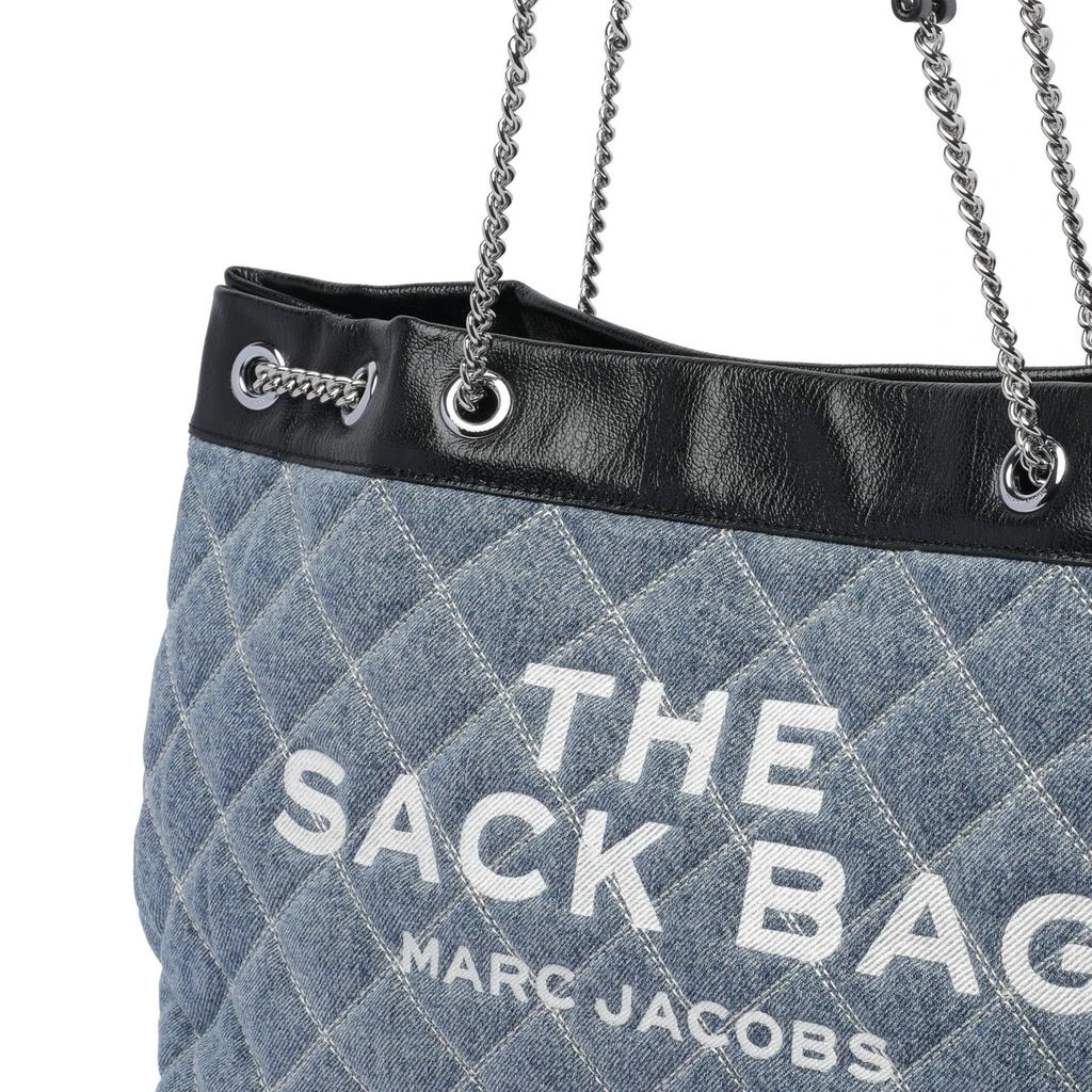 Marc Jacobs Marc Jacobs The Quilted Denim Large Chain Sack Bag 4