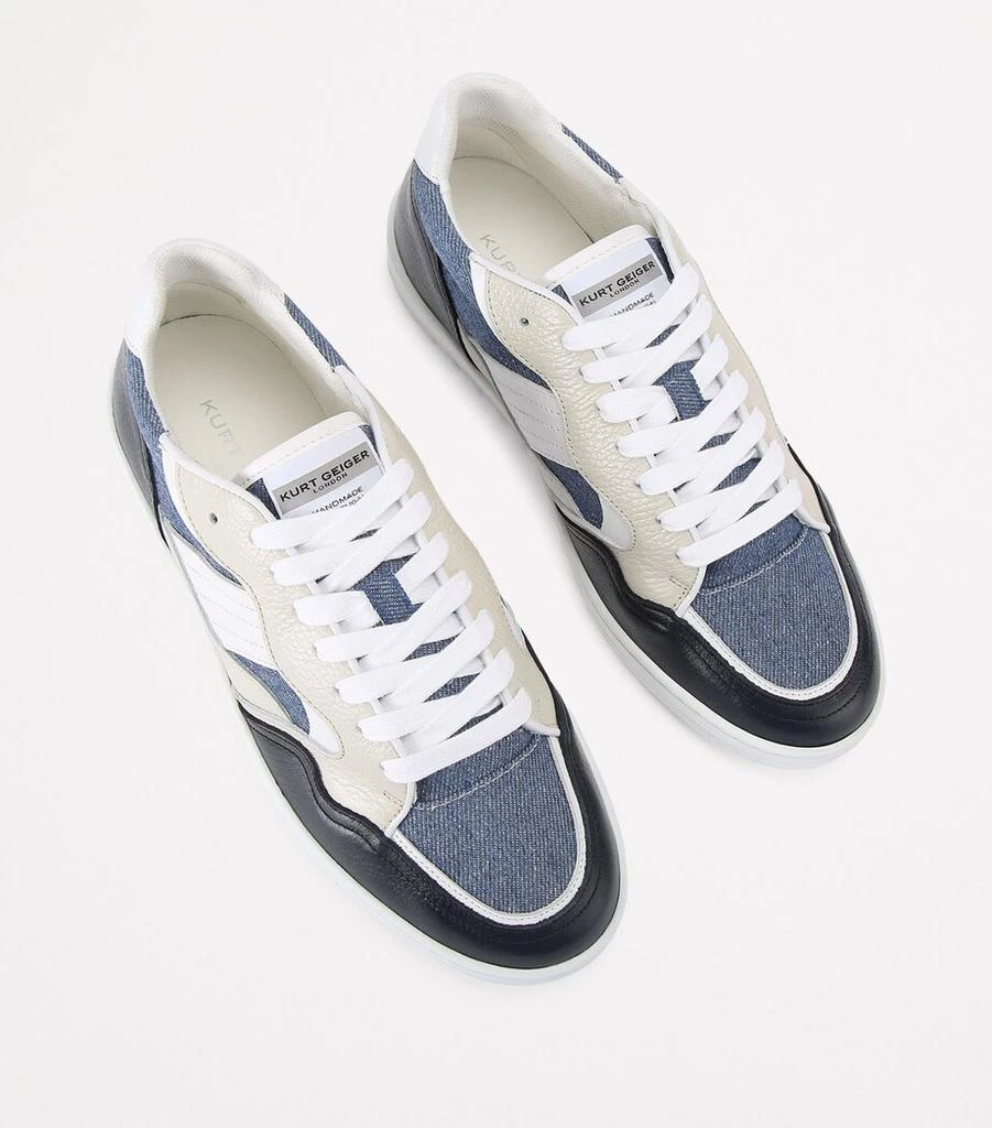 Kurt Geiger Denim-Leather Benn Sneakers 4