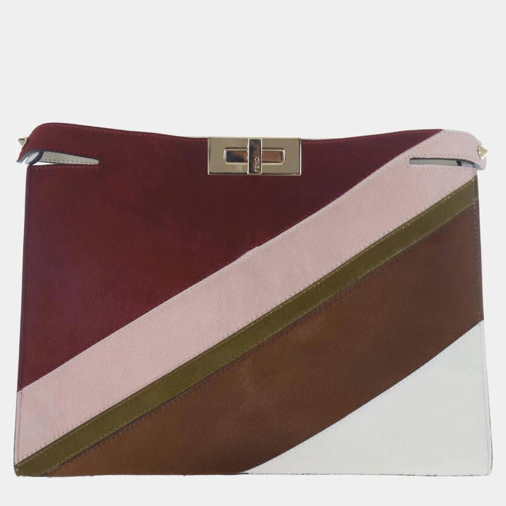 Fendi Fendi Pony Hair Peekaboo Clutch 1