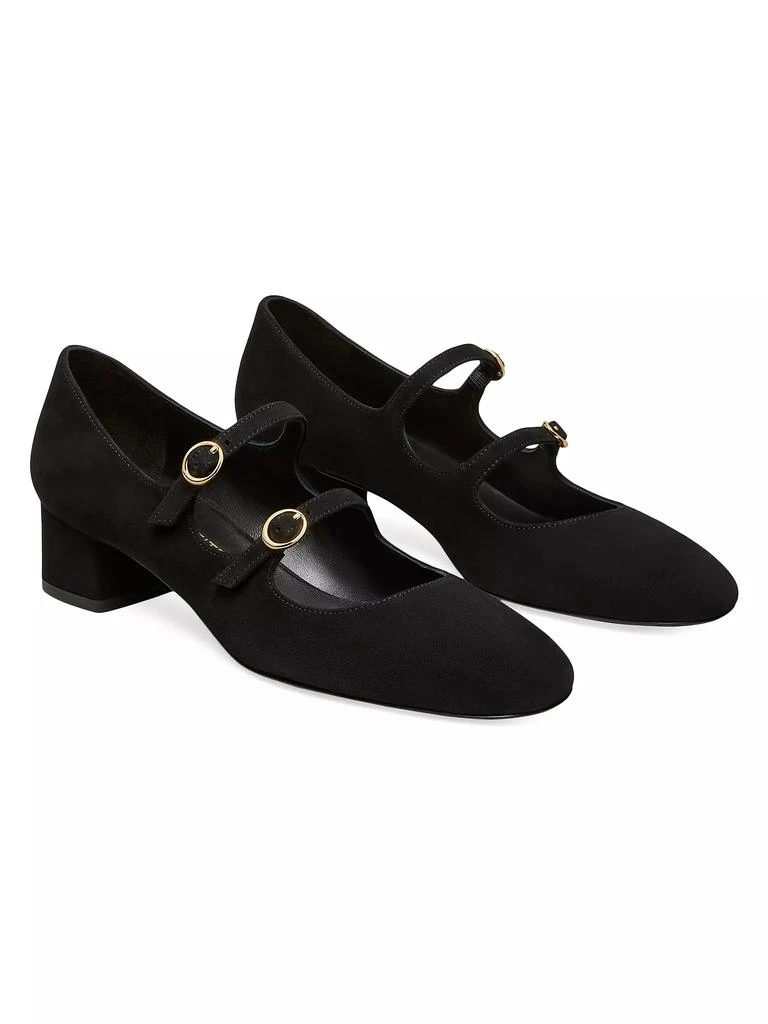 Stuart Weitzman Benni Suede Mary Jane Pumps 2