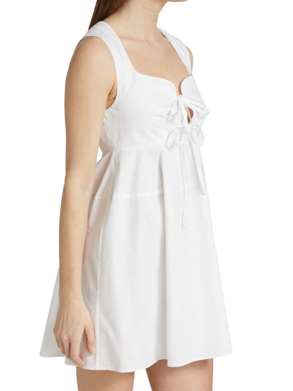 Matthew Bruch Tie Front Apron Minidress 3