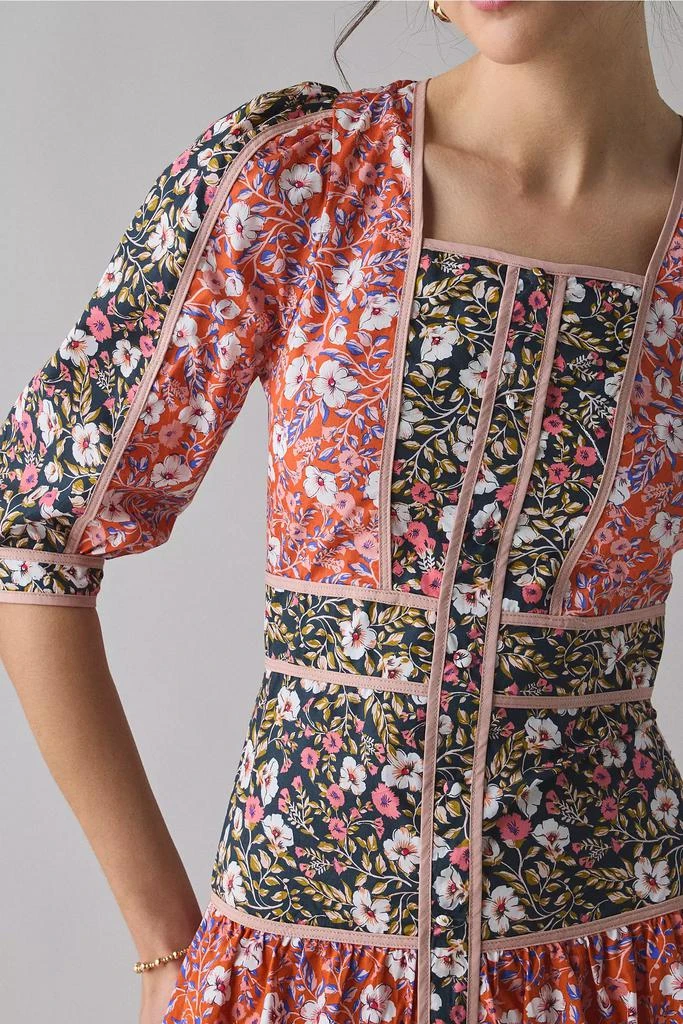 Shop Glamorous Mixed Vintage Floral Square Neck Tiered Midi Dress on Sale  at BeyondStyle  Get 50% Off Glamorous Mixed Vintage Floral Square Neck  Tiered Midi Dress with Limited-Time Flash Deals, Exclusive