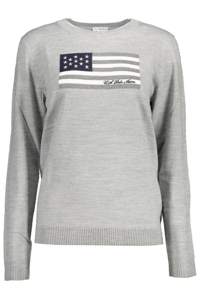U.S. POLO ASSN. Chic  Crew Neck Embroide Women's Sweater 1