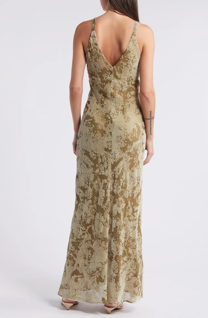 Mango Javier Burnout Velvet Maxi Dress 2