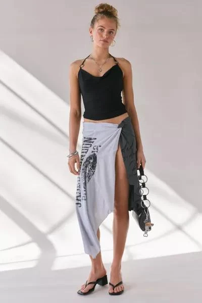 Jaded London Jaded London Sasha Asymmetric Spliced Jersey Midi Skirt 4