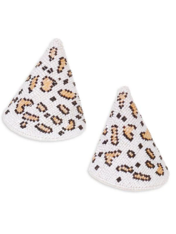 Rebecca Aida Caviar Clip-On Cone Earrings 1