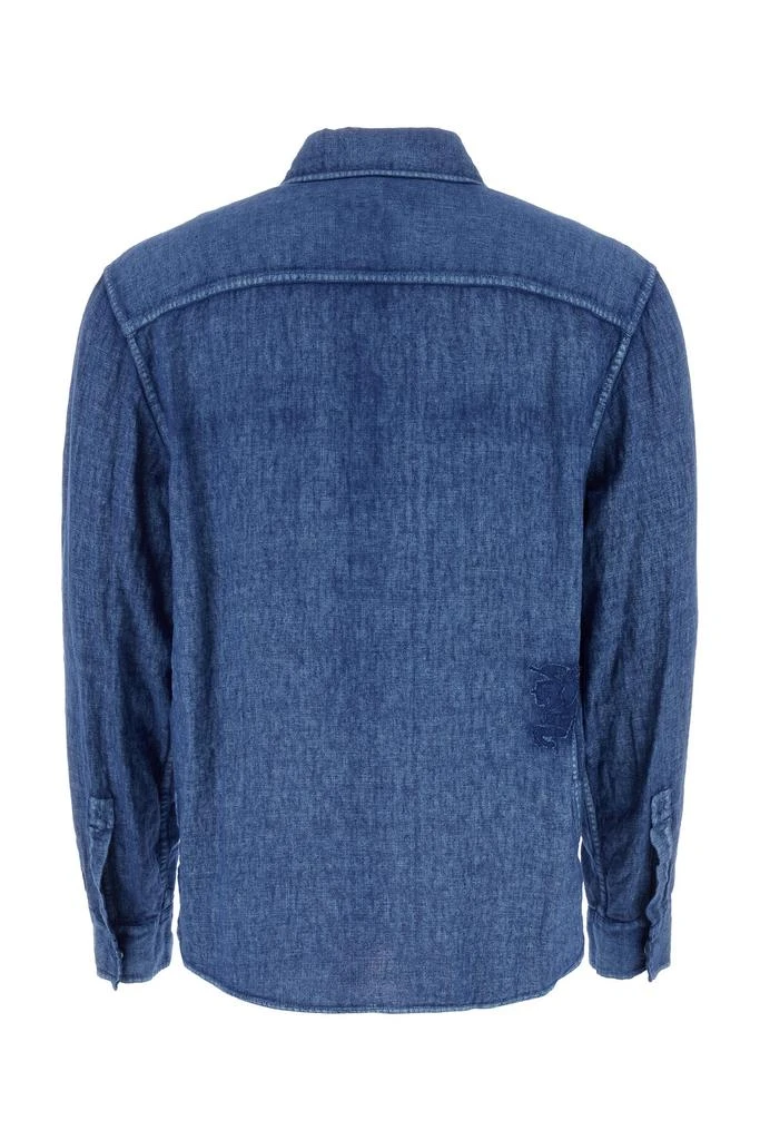 Burberry Denim blue linen shirt 2
